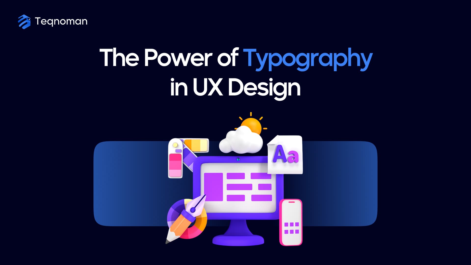 Typography elements enhancing UX design