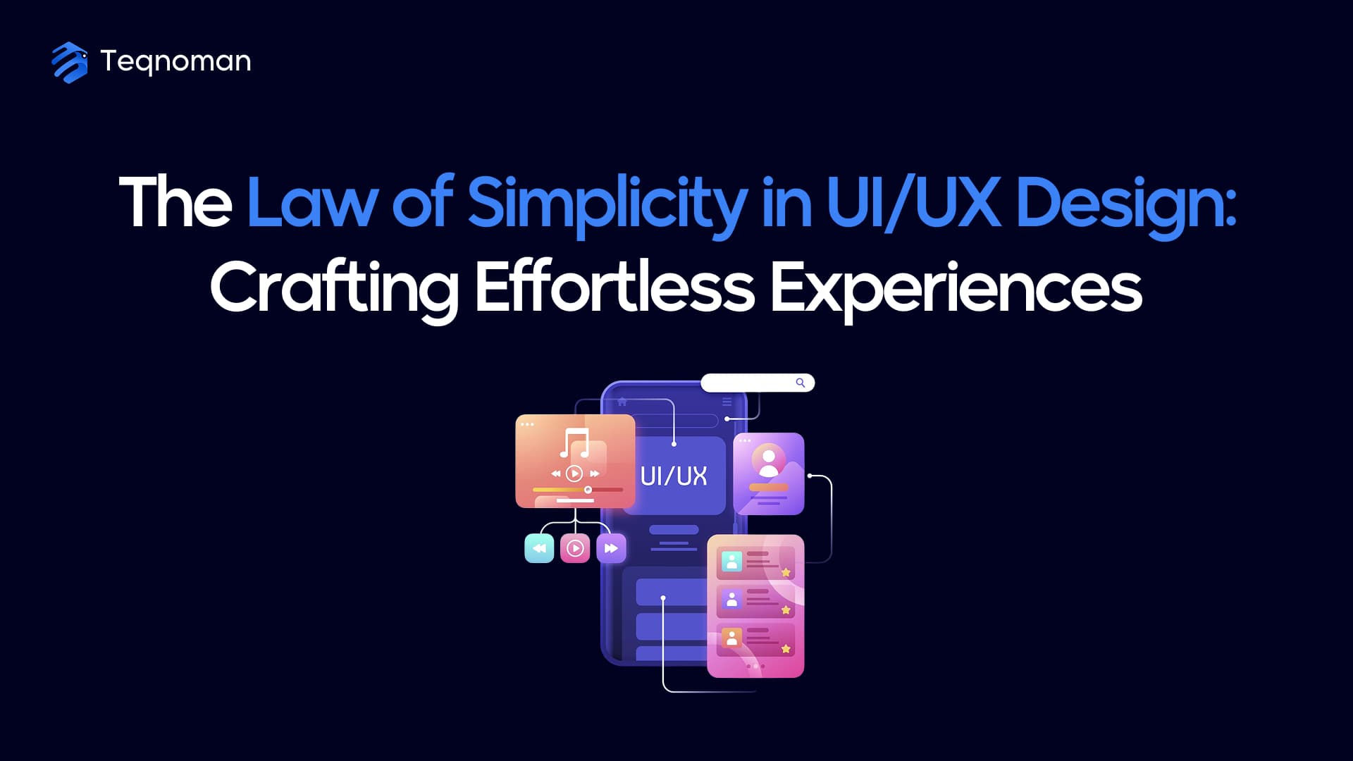 Minimalist UI/UX design interface showing simplicity and clarity
